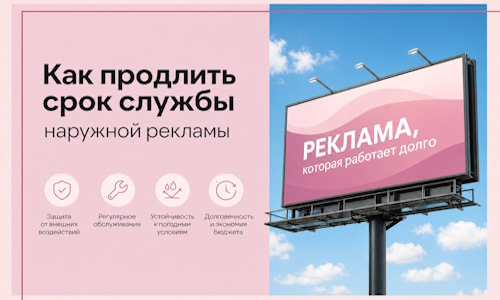Как продлить срок службы наружной рекламы в  Шумерле