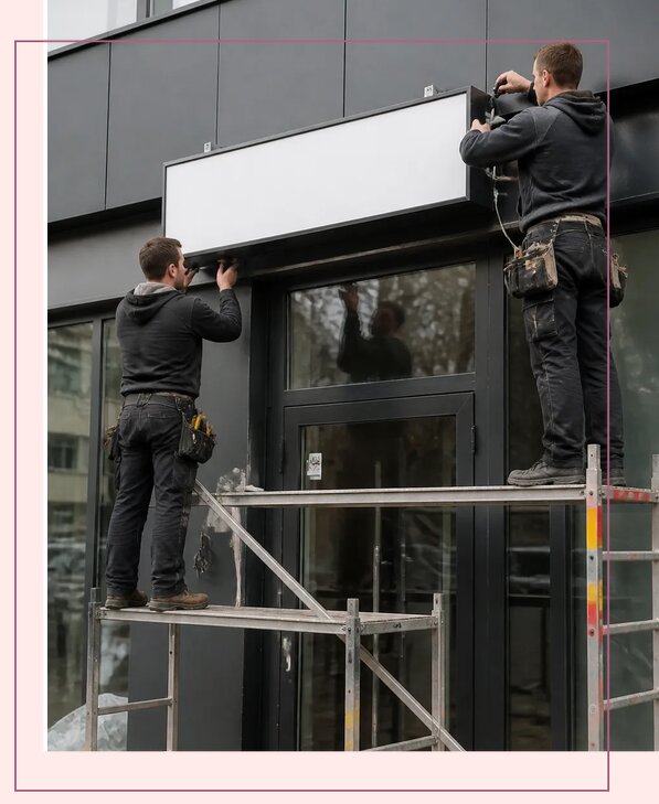 Изготовление и монтаж рекламных вывесок под ключ в Шумерле